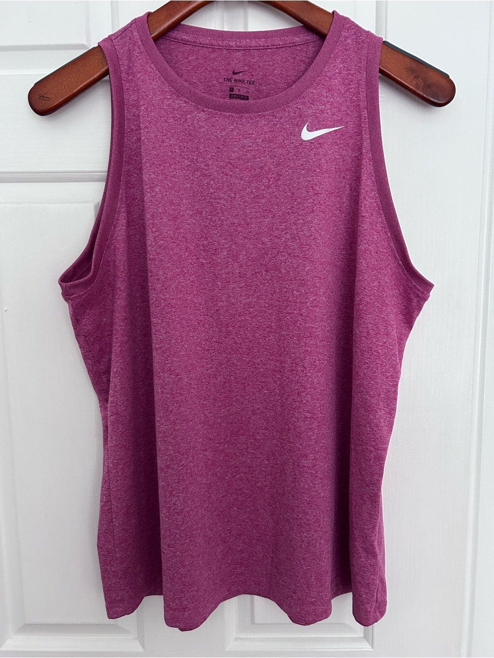 Nike Women's Heather Magenta Athletic Tank Top